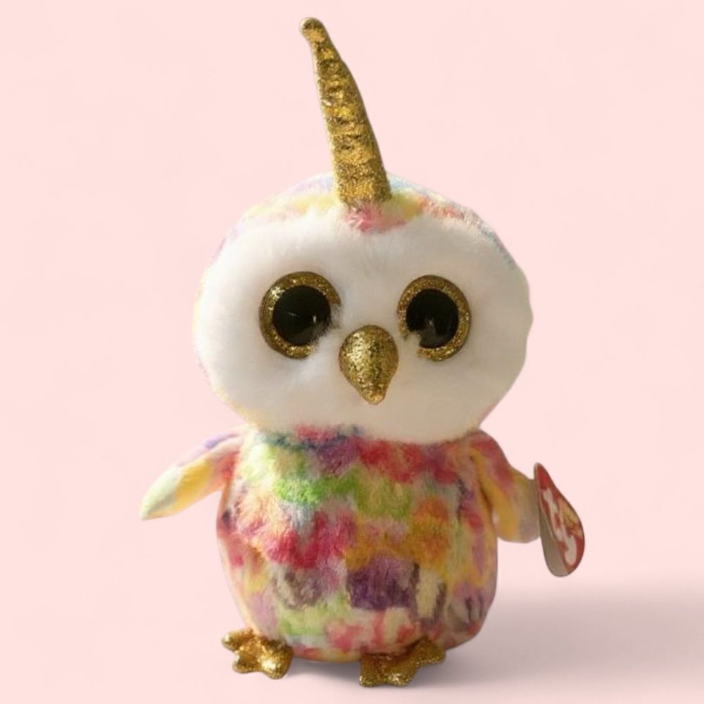 Beanie Boos ‘Enchanted’ Glitter Unicorn Owl Stuffed Plush